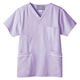 高浜ユニフォーム スクラブ 男女兼用 TU-S205 ラベンダー L（わけあり品）
