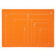 ナカバヤシ 折りたたみカッティングマットA4 オレンジ CTMO-A4OR 1個