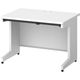 プラス スチールOAデスク フラットライン＋(プラス) 平机 引出付 ホワイト天板/ホワイト脚 幅1000×奥行700×高さ720ｍｍ 1台