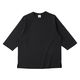 CROSS&STITCH オープンエンドリラックスフィットラグラン Tシャツ 七分袖 無地 ディープブラック OE1250-3-S S 1枚（直送品）