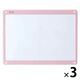 プラス 小型壁掛ホワイトボードやわらかフレーム ピンク 538128 1セット(1台×3)