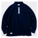 BEAMS DESIGN  長袖ポロシャツポケット付 ネイビー L  1715-50　1着（直送品）