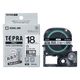 テプラ TEPRA PRO【純正】テープ 耐熱ラベル 幅18mm 白ラベル（黒文字） SN18K 1個 キングジム