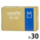 ゴミ袋 MUT30 comfit 白半透明 手付きポリ袋 薄手 30L（1個（20枚入）×30）厚さ0.015mm ジャパックス