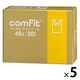 ゴミ袋 MUT45 comfit 白半透明 手付きポリ袋 薄手 45L（1個（20枚入）×5）厚さ0.015mm ジャパックス