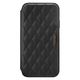 PGA iPhone13 Pro用 ガラスフリップケース キルティング調 ブラック PG-21NGF07BK 1個