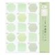 デザインフィル 色紙用 寄せ書きシール 半透明 20枚入 緑 82647006 1個