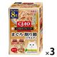 いなば CIAO チャオ こだわりフレーク まぐろ・削り節バラエティ 国産（30g×8袋）3箱 キャットフード 猫用 パウチ