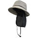 ヤマショウ 遮光メッシュハット しまえる遮光タレ付き グレー YCH-083GY 1個（直送品）