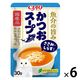 いなば CIAO チャオ かつおスープ ささみ・しらす入り 国産 30g 1セット（1袋×6）猫用