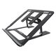 ナカバヤシ ノートPC用折りたたみスタンド ブラック NS-03/BK 1個