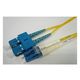 光ケーブル 2心メガネ 2φ LC/SCコネクタ(Duplex)シングルモード 黄色 20m AFP2-DLC/DSC-SM-20 1個（直送品）