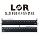 共栄プラスチック 左右利き手対応定規20cmブラック LR-20-BL 1本