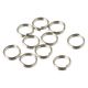 日本紐釦貿易 アクセサリー用二重リング 外径約6mm シルバー A12-2 1袋(10個)