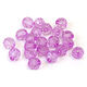 日本紐釦貿易 クラフトビーズ プラスチックビーズ 25個入 12mm ライトパープル A1-7 1袋25個入/1セット10袋（直送品）