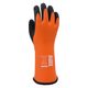 【天然ゴム手袋】 川西工業 GM338グローブマニア ラテックスサーモロング オレンジ M タッチパネル対応 GM338L 1双