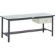 TRUSCO 中荷重作業台(500kg)AEW型 1200X600XH740 1段引出付 ダークグレー色 AEWR-1260F1 1台（直送品）