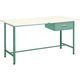 TRUSCO 軽荷重立作業台(300kg)HAE型 1500X600XH900 1段引出付 グリーン色 HAE-1560F1 1台（直送品）