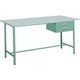 TRUSCO 軽荷重立作業台(300kg)HAE型 1500X900XH900 2段引出付 グリーン色 HRAE-1509F2 1台（直送品）