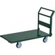 トラスコ中山 TRUSCO 鋼鉄製運搬車 ハンドル側自在車輪 1200X600 φ150プレス車 SH-2LC 1台 256-5606（直送品）