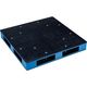 岐阜プラスチック工業 リス リサイクルパレット HBーR4・1111SCブラック/ブルー HBR41111SCBKB 1個 377-8939（直送品）