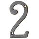 トレード sign city アイアンナンバー 「2」 木製ボード 切文字 60524ー03 6300056828 1個 682-3612（直送品）