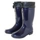 阪神素地 阪神 HM9036 紳士フード付きPVCブーツM紺 1足（直送品）
