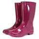 阪神素地 阪神 LB8402 婦人PVCブーツ 24 ワイン 1足（直送品）