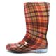 阪神素地 阪神 LB8120 ロングレインブーツSチェックローズ 1足（直送品）
