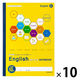 日本ノート 英語ノート 意味順ガイド付 セミB5判 10段 30枚 CF04F10 1セット（1冊×10）