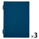 キングジム リングノート ラセーノ A5 ネイビー 9064-NV 1セット（1冊×3）