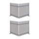 住まいスタイル 折り畳めるウッドフェンス142×71(縦ストライプ)2枚組 WF-284F-GRY 1セット(2枚入)（直送品）