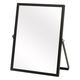 永井興産 アルミフレーム卓上ミラー スクエア（M） 幅185×奥行10×高さ230mm ブラック NK-247BK 1個