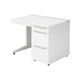 【組立設置込】プラス US-1S 片袖机 幅1000×奥行700×高さ720mm ホワイト×ホワイト UR-107AL-3 WS/W4 1台（直送品）
