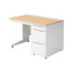 【組立設置込】プラス US-1S 片袖机 幅1100×奥行700×高さ720mm WM×ホワイト UR-117AL-3 WM/W4 1台（直送品）