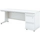 【組立設置込】プラス US-1S 片袖机 幅1800×奥行600×高さ720mm ホワイト×ホワイト UR-186A-3 WS/W4 1台（直送品）