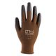 【ウレタン背抜き手袋】 ユニワールド 農家さん手袋 ブラウン Lサイズ NSR-45 1双