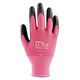 【ウレタン背抜き手袋】 ユニワールド 農家さん手袋 ピンク Lサイズ NSR-45 1双