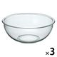 イシガキ 耐熱ガラス ボウル 21cm 2.5L 深型 3688 1セット（3個）