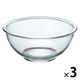 イシガキ 耐熱ガラス ボウル 18cm 1.5L 深型 3687 1セット(3個)