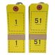 【荷札】今村紙工 連番荷札 No.1～100 黄 1セット（100枚入×5） RN-20