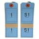 【荷札】今村紙工 連番荷札 No.1～100 ブルー 1セット（100枚入×10） RN-40