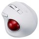 ナカバヤシ 小型Bluetooth静音 5ボタン レーザー式 親指トラックボール ホワイト MUS-TBLF225W 1個