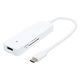 ナカバヤシ USB3.2 Gen2 4ポートハブ カードリーダー Type-C ホワイト USH-10G2C/WH 1個