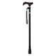 ストリックスデザイン 踏ん張りつえ先ステッキ太め伸縮BK抗菌 SB-029 1本