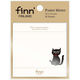 セキセイ フィンダッシュ ふせんメモ くろねこペルヘ FINN-7233-00 1冊（直送品）