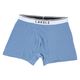 メンズ 無地ロゴボクサーパンツ ブルー S LAKOLE/ラコレ