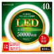 エコリカ 丸形LED 40形 昼白色 5000K 2300lm Ra83 工事不要 ECL-FCL40YN 1個