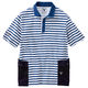 村上被服 ユーティリティ半袖ポロシャツ L ボーダー 705 1セット(2着入)（直送品）