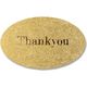 シモジマ ギフトシール オーバル サンキュー金 007161621 1束(36片)